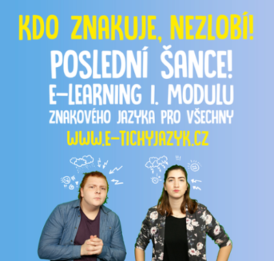 Poslední šance vyzkoušet e-learning 1. modulu znakovky zdarma!